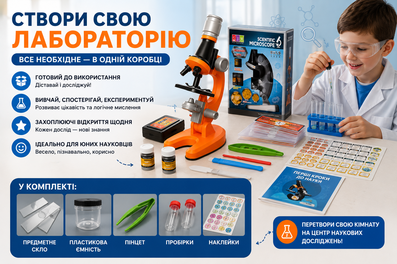 Лабораторний набір у комплекті